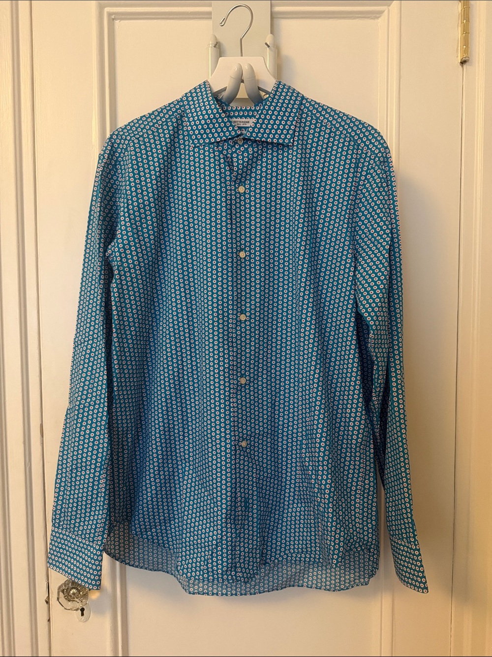 Gutteridge Blue Patterned Button-Down Shirt - Picture 8 of 9
